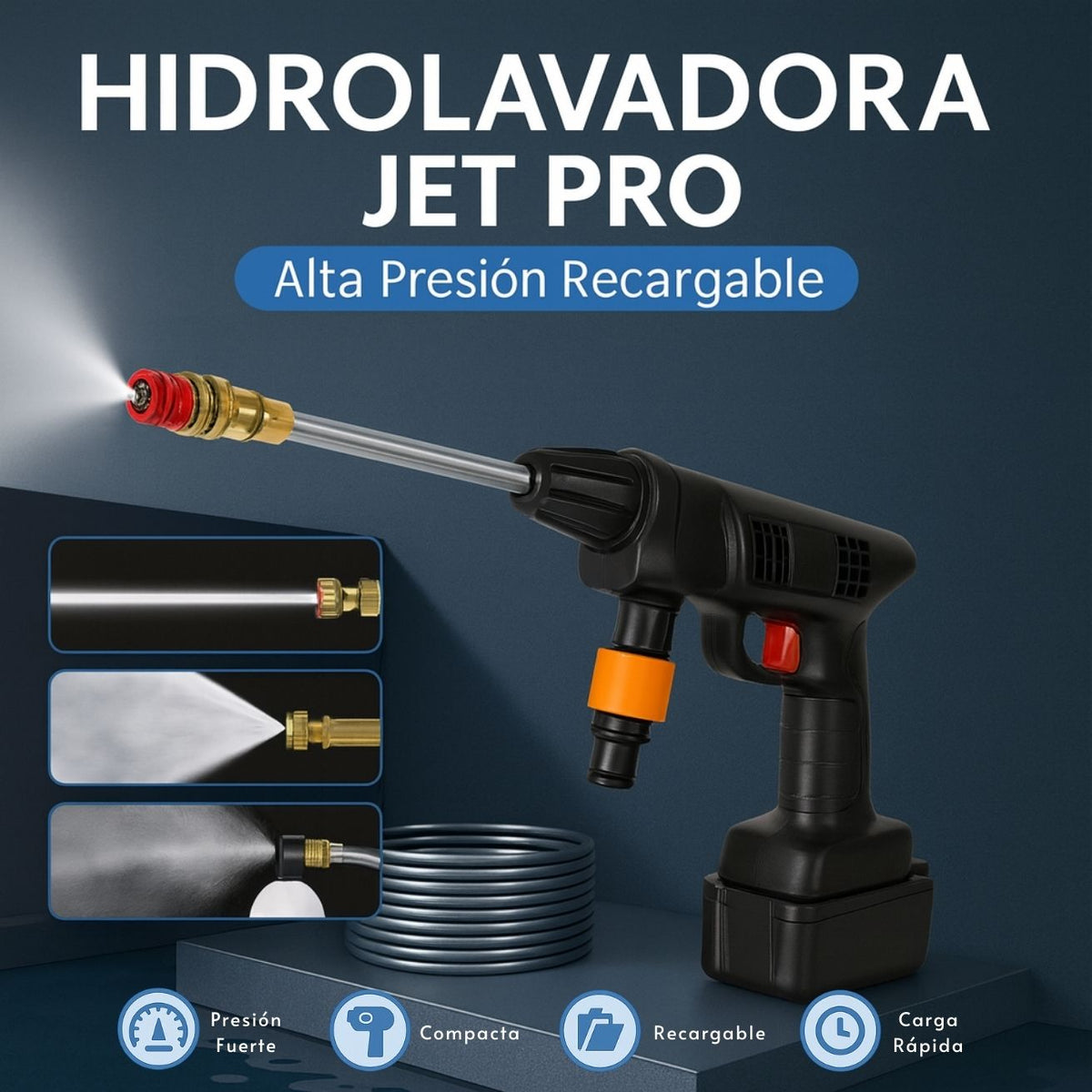 Hidrolavadora Portátil + Aspiradora GRATIS!