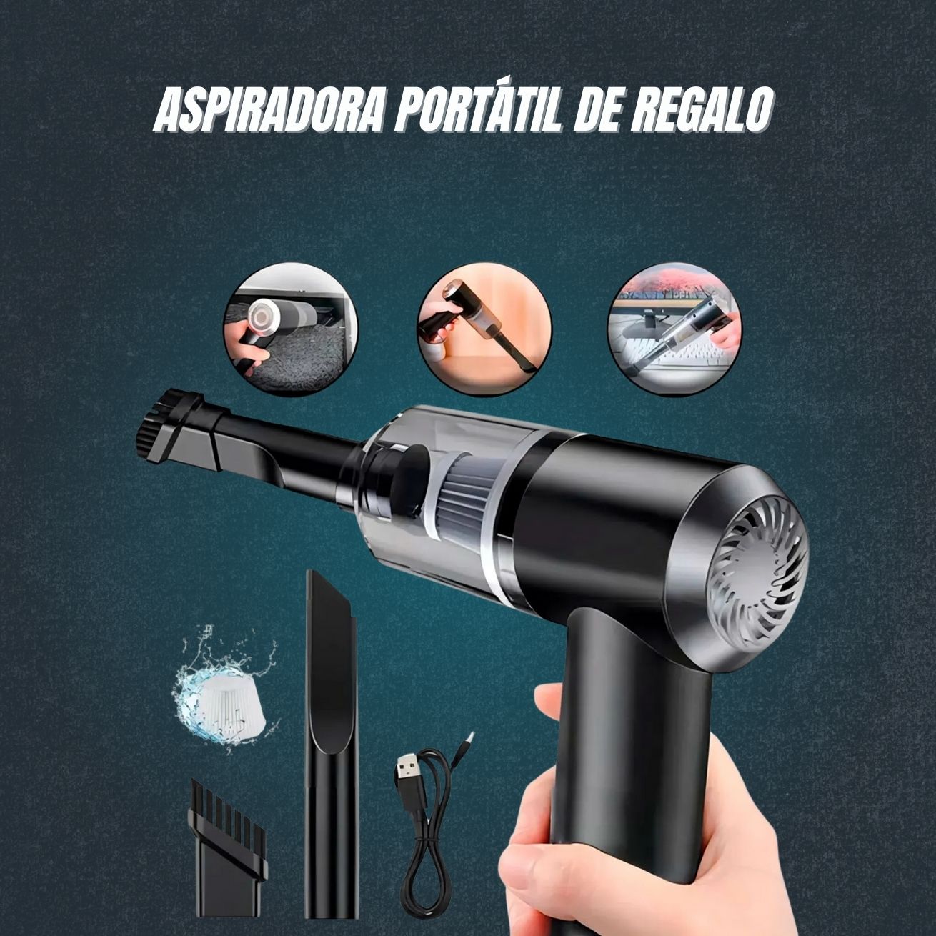 Hidrolavadora Portátil  + Aspiradora GRATIS!