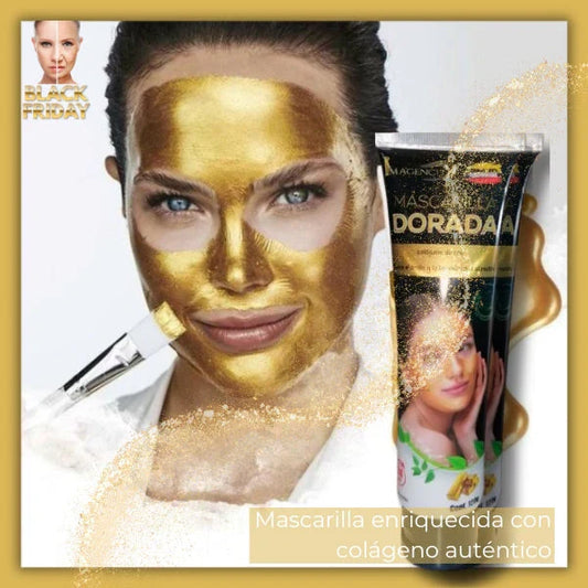 Mascarilla Facial de colágeno dorada