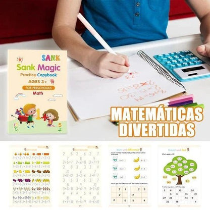 KIT DE 4 LIBROS CON TINTA MÁGICA 📚